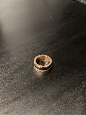 Two-Tone Rose Gold and Black Ring